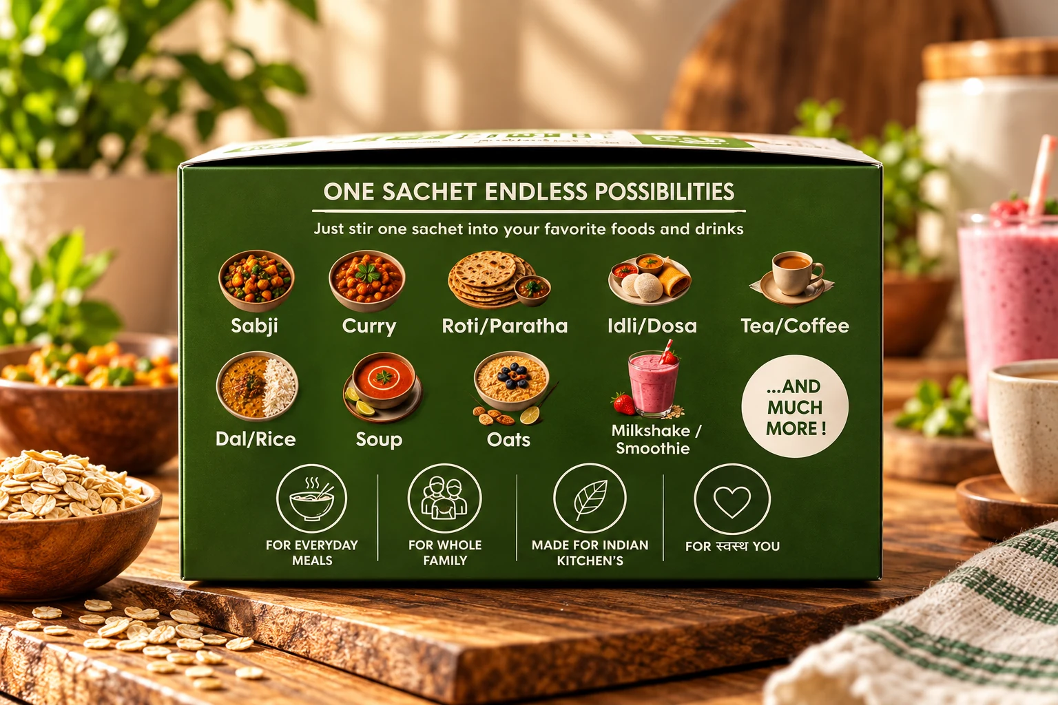 Swaasthya protein top-up box - serving ideas